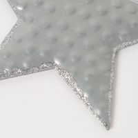 クリスマス　タタキオーナメントスター(シルバー) LAKOLE/ラコレ