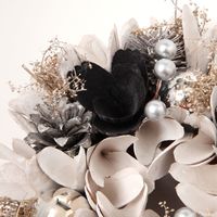 クリスマス　ドライリース(18cm) ホワイト LAKOLE/ラコレ