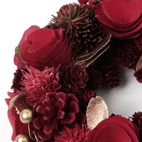 クリスマス　ドライリース(18cm) レッド LAKOLE/ラコレ