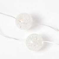 クリスマス　LED グリッター(クラック) ホワイト LAKOLE/ラコレ