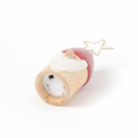 クリスマス　(LEDライト付き)ひげ布サンタ レッド LAKOLE/ラコレ