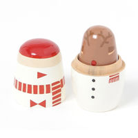 クリスマス　マトリョーシカ3点セット サンタ LAKOLE/ラコレ