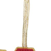 クリスマス　刺繍オーナメント(サンタ) LAKOLE/ラコレ