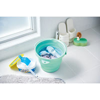 ソフトバケツ8型 ミントグリーン 1個 伊勢藤