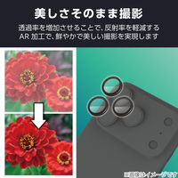 iPhone17 Pro レンズガラスフィルム 高透明 Gorilla(R) ブラック PM-A25CFLLGOBK エレコム 1個（直送品）
