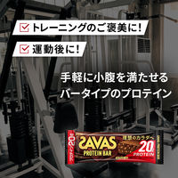 SAVAS（ザバス） ソイプロテインバー ミルクチョコレート味 1セット（10本）　プロテイン20g