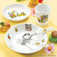 こぐまちゃん 飯茶碗 小 104×48mm J30KO 1個 メラミン食器 食洗機可 給食 日本製 国際化工