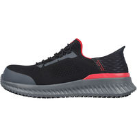 SKECHERS(スケッチャーズ) TILIDO-FLETCHIT ワークシューズ 作業靴 先芯 防滑 28.0 BKRD 200206W（直送品）