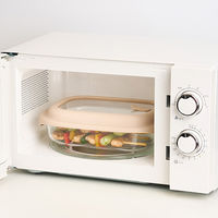 耐熱ガラス製 保存容器 1.6L ベージュ LNG483 1個 電子レンジ・オーブン・食洗機対応 LIV PLUS