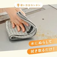 油汚れ用クロスM ライトグレー 30cm×30cm R0469-E-M 1セット(5枚入×3) ライズクリエイション