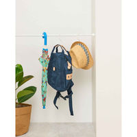 平安伸銅工業 突っ張り棒 取付幅:66~110cm ミニL 突ぱりスマートポール 細タイプ ホワイト 215571 1個（直送品）