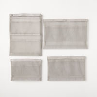 無印良品 ナイロンメッシュバッグインバッグ A4サイズ用 タテ型 グレー 良品計画