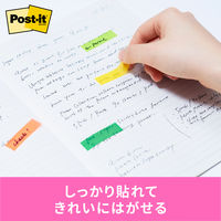 スリーエム(3M) ポストイット フィルムふせん 付箋 透明見出し 44mm×12mm マルチカラー6 1パック 688MC-6