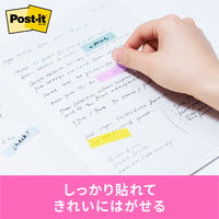 スリーエム(3M) ポストイット フィルムふせん 付箋 透明見出し 44mm×12mm マルチカラー5 1パック 688MC-5