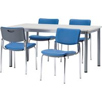 【軒先渡し】サンケイ CM350 ミィーティングチェア キャスター脚 レザー張り CM350-CXC グリーン 1セット(2脚入)（直送品）