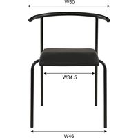 東谷 ROOM ESSENCE マルカート チェア ブラック A2-102BK 1脚（直送品）