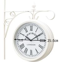 東谷 ROOM ESSENCE ウォールクロックM ホワイト CLK-102WH 1台（直送品）