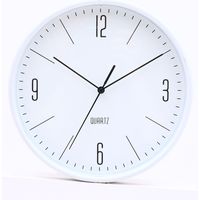 不二貿易 掛時計 ホーン 幅255×奥行43×高さ255mm ホワイト 26330 1個（直送品）