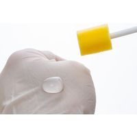 口腔ケアスポンジ スポンジブラシ やわらかめ 爽快スポンジ プラスチック軸 1240976 1袋 介護 口腔ケア（50本入）ハクゾウメディカル