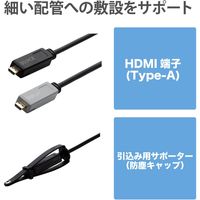 HDMI光ファイバーケーブル 10m 長尺 HDMI-HDMI ブラック DH-HDLOB10BK エレコム 1個（直送品）