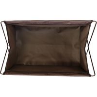 ベストコ 荷物置き 折りたたみ 幅47×奥行28×高さ37cm ブラウン セルフ・フロアーラック M 手荷物収納 ND-6122 4975970250167