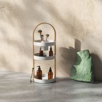 umbra（アンブラ） ベルウッド コスメティックオーガナイザー ホワイト/ナチュラル 21015098668 １個（直送品）