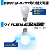 朝日電器 LED電球A形 広配光 LDA7D-G-G5103 1個