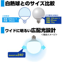 朝日電器 LED電球 ボール形G95 LDG7D-G-G2103 1個