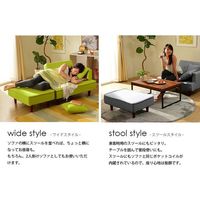 セルタン 組み合わせ コンパクトソファ 2人掛 ファブリック 幅935mm ダリアンライトブルー A969p-605LBL 1セット（直送品）