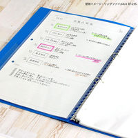 ライオン事務器 クリアーポケット台紙なし バイオマス A4サイズ 50枚 CL-303BP-50P 1パック