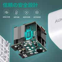 USB充電器 折りたたみ式 Omnia Mini 20W Type-C×1 ホワイト PA-B1S-WT 1個 AUKEY