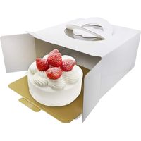 貝印 KHS ケーキボックス(18cm) ホワイト #000DL6342 1箱