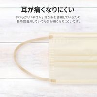 MSソリューションズ 不織布マスク アイボリー ふつうサイズ(個包装) 50枚入/箱 PL-FM03IV50E 2箱