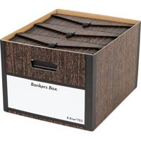 フェローズ 703Sボックスバンカーズボックス ウッドグレイン FE-1006601 1パック(3枚入)