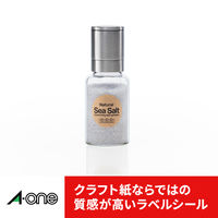 エーワン（A-one）ラベルシール クラフト紙・ダークブラウン プリンタ兼用 封筒 シール ステッカー A4 27面  15シート  31751