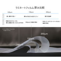 アスカ ラミネーター専用フィルム 名刺 100ミクロン 100枚入り F1022 1箱