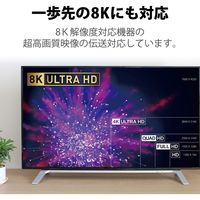 HDMI ケーブル HDMI2.1 ウルトラハイスピード 8K4K対応 2m ブラック CAC-HD21E20BK エレコム 1個