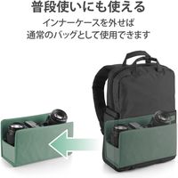 カメラバッグ リュック オフトコ off toco 2way 撥水加工 14インチPC収納 ブラック DGB-S043BK エレコム 1個