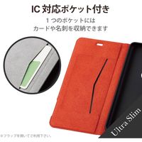 arrows Be4 Plus ケース カバー 手帳型 レザー 薄型 ブラック PM-F211PLFUBK エレコム 1個（直送品）