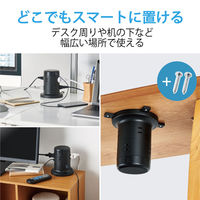 タワー型 電源タップ USBタップ 2m 8口 USB×5 雷ガード ほこり防止 黒 TT-U01-0820BK エレコム 1個