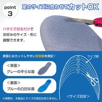 コモライフ 衝撃吸収の柔らかいインソール 女性用 390325 1個