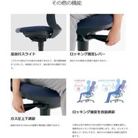 【組立設置込】プラス BeneS 事務イス 布張り バイカラーフレーム EXハイバック 固定肘 樹脂脚 モスグリーン 1脚（直送品）