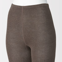 無印良品 レディース 婦人 足なり直角 かかとに合う リブ編みタイツ 婦人Ｌ モカブラウン 良品計画