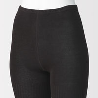 無印良品 レディース 婦人 足なり直角 かかとに合う リブ編みタイツ 婦人Ｓ コーヒーブラウン 良品計画