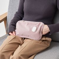 ライフオンプロダクツ カバーなしで使える 蓄熱式湯たんぽ スモーキーピンク LCAWA007-SP 1台