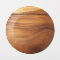 【まとめ買いセット】無印良品 アカシア プレート 約直径26×高さ2cm 1セット（1個×6） 良品計画