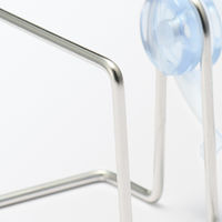 【まとめ買いセット】無印良品 ステンレス スポンジホルダー 吸盤付 約幅６×奥行５×高さ７ｃｍ 1セット（1個×12） 良品計画