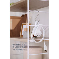 エレコム USB充電器 クリップ型 1.5m PD 67W USBーC×2 A×1 白 EC-AC11667WH 1個