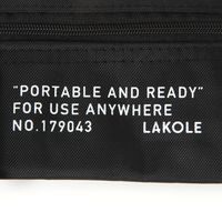 ポーチ　ロープ巻きカラビナポーチ ブラック LAKOLE/ラコレ
