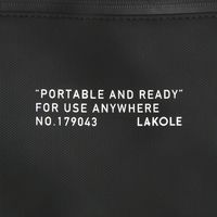 ポーチ　撥水 WRフラットポーチ ブラック LAKOLE/ラコレ